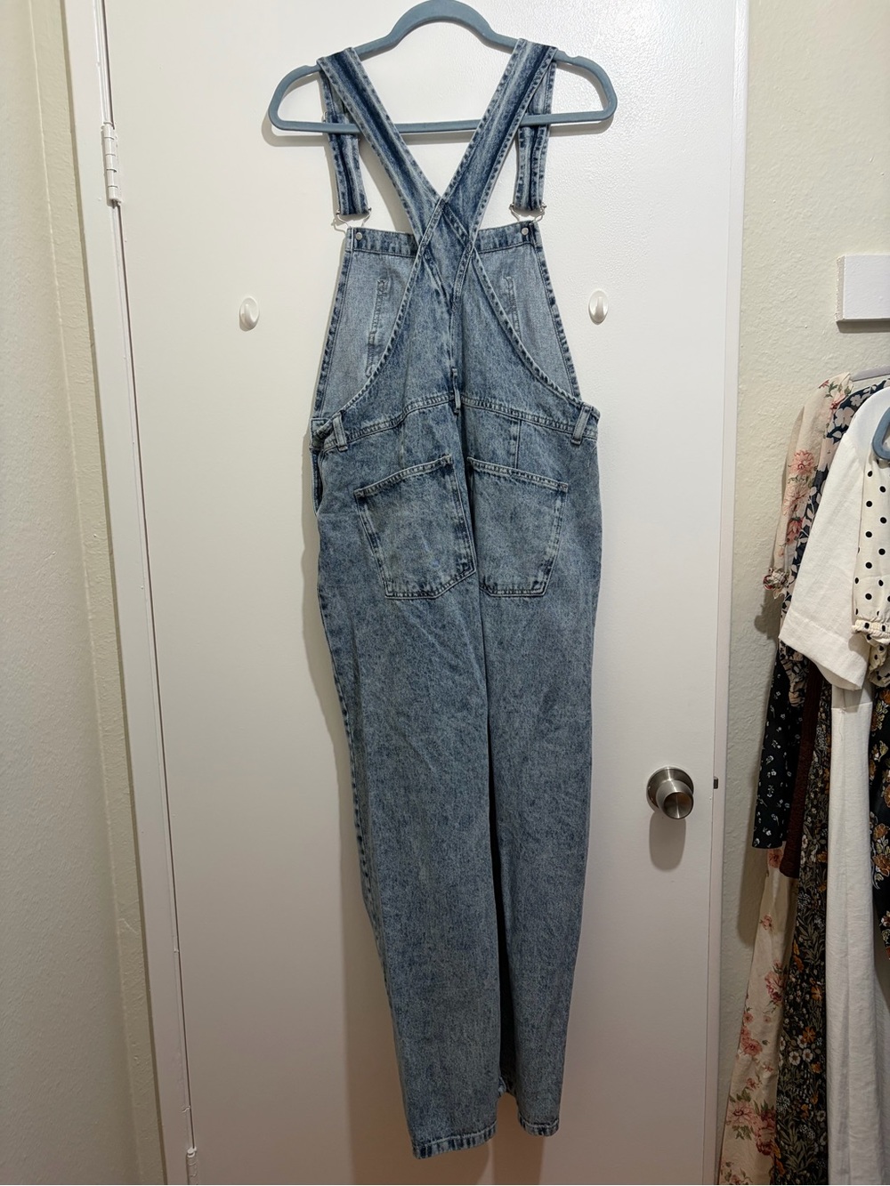 Free People Ziggy Overalls Powder Blue - Picture 5 of 5